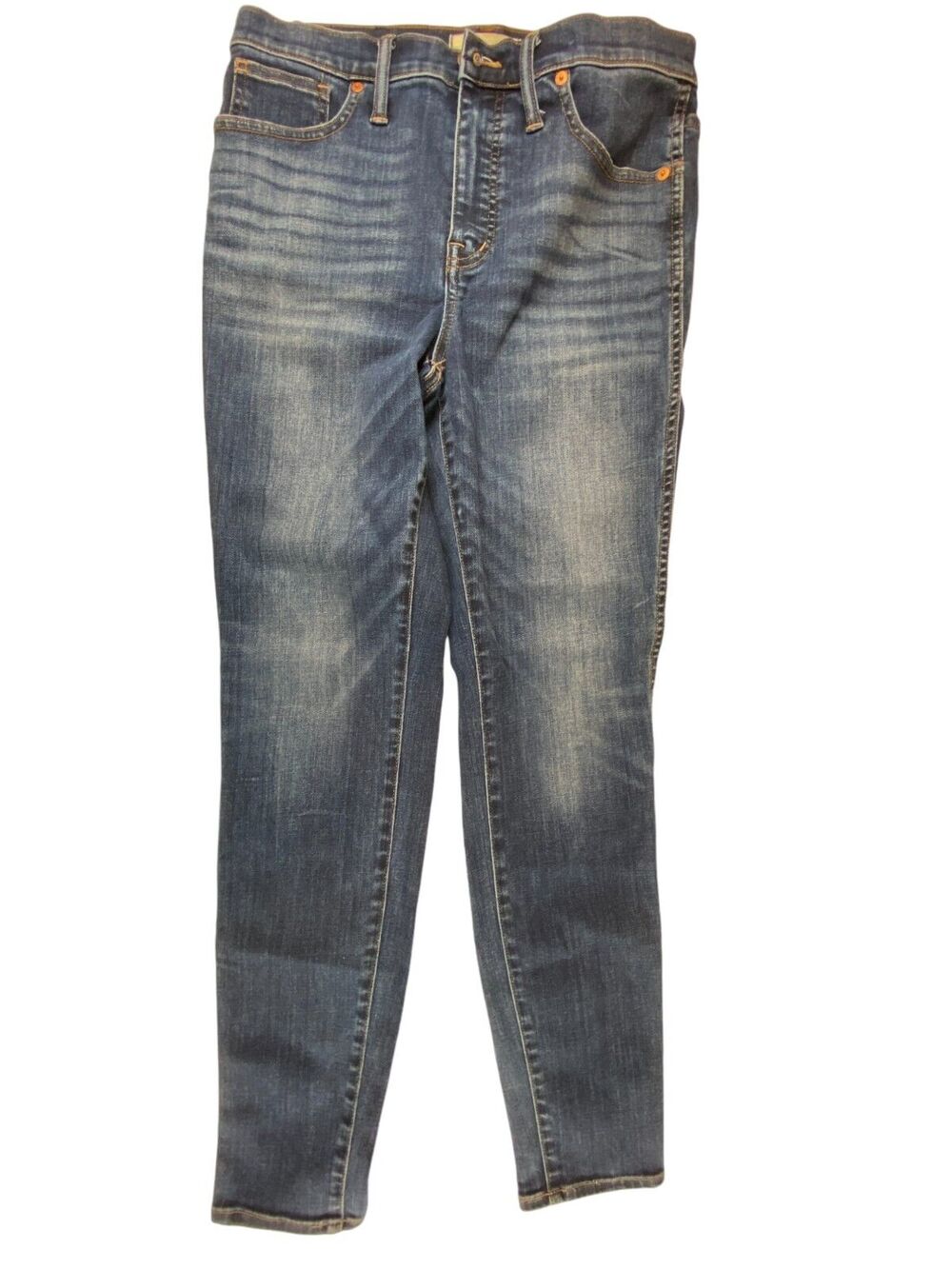 Madewell Women Jeans Blue 29 10" High Rise Skinny Whisker Hayes Wash Regular Fit